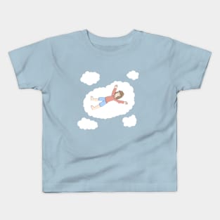 Sleeping on clouds Kids T-Shirt